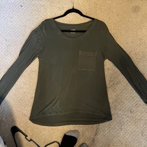 Long sleeve green shirt